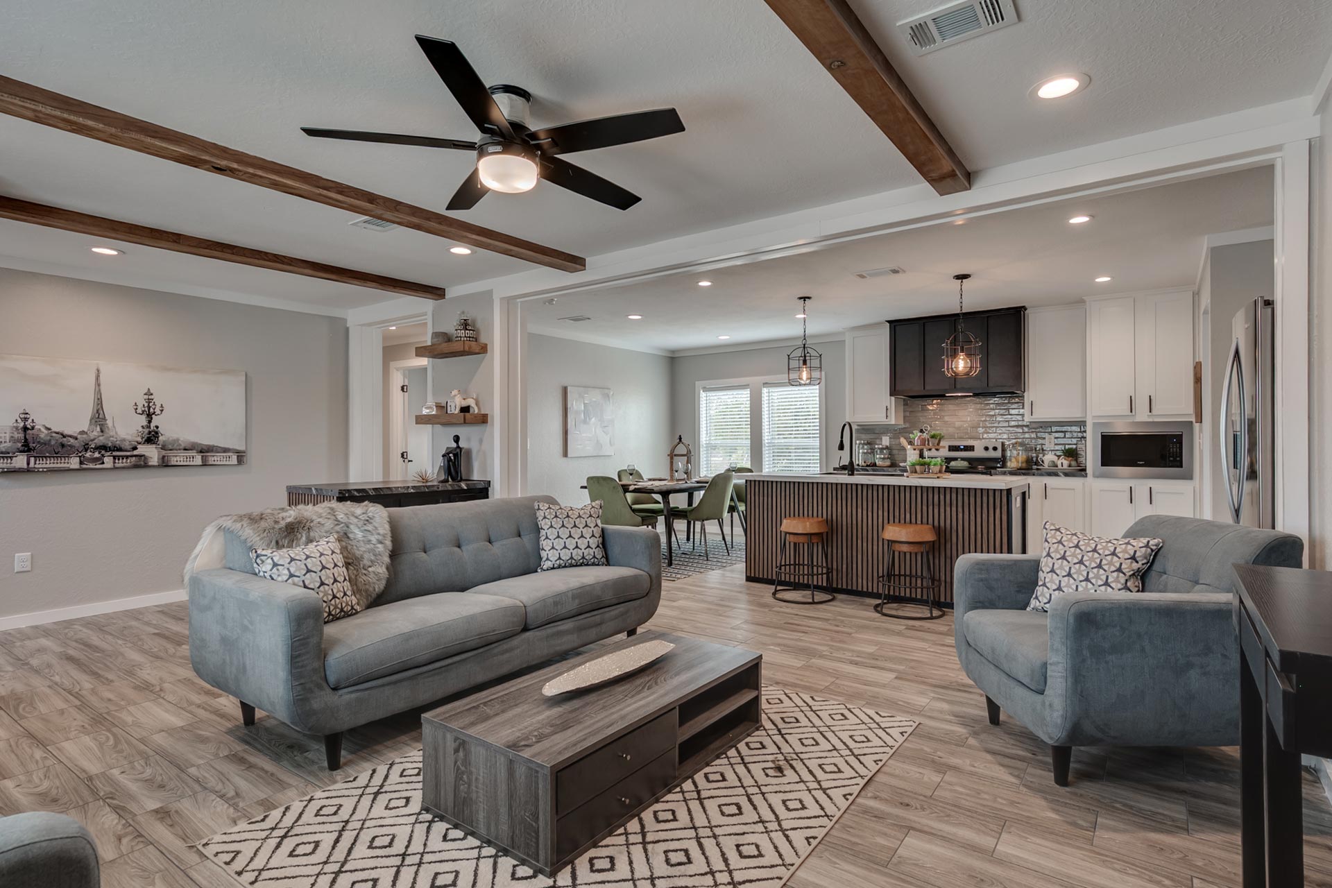 a Cavco manufactured home living room